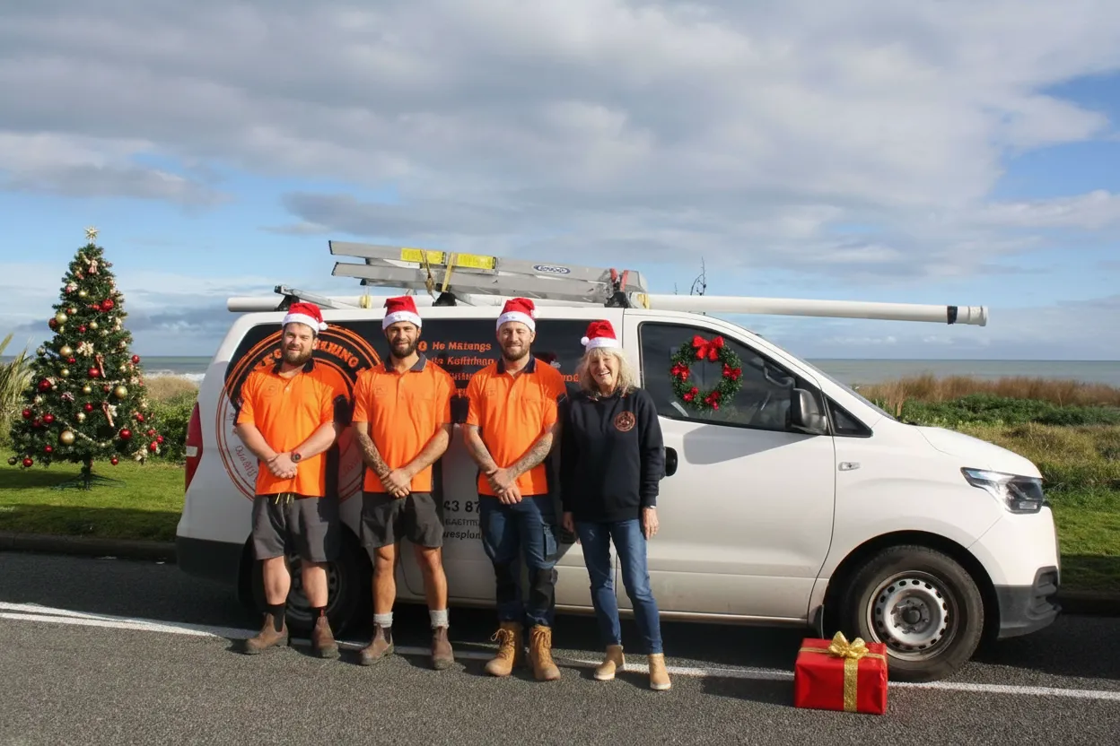 dukes-plumbing-kapiti-plumber-team-christmas-message-2025-holiday-greetings
