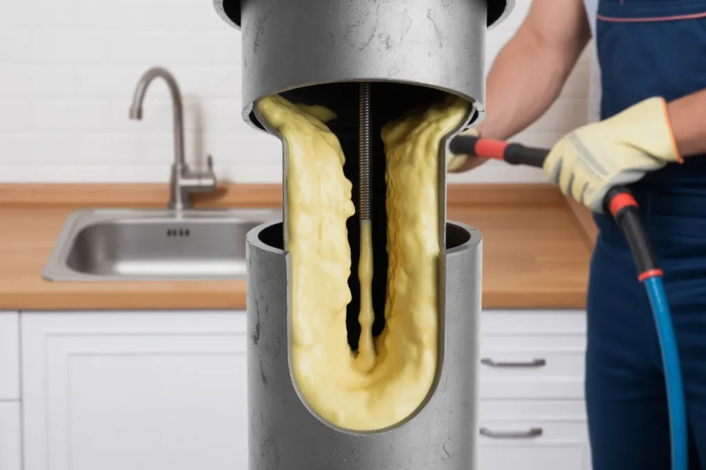 grease-buildup-kitchen-drain-blockage-kapiti-coast-professional-clearing-service